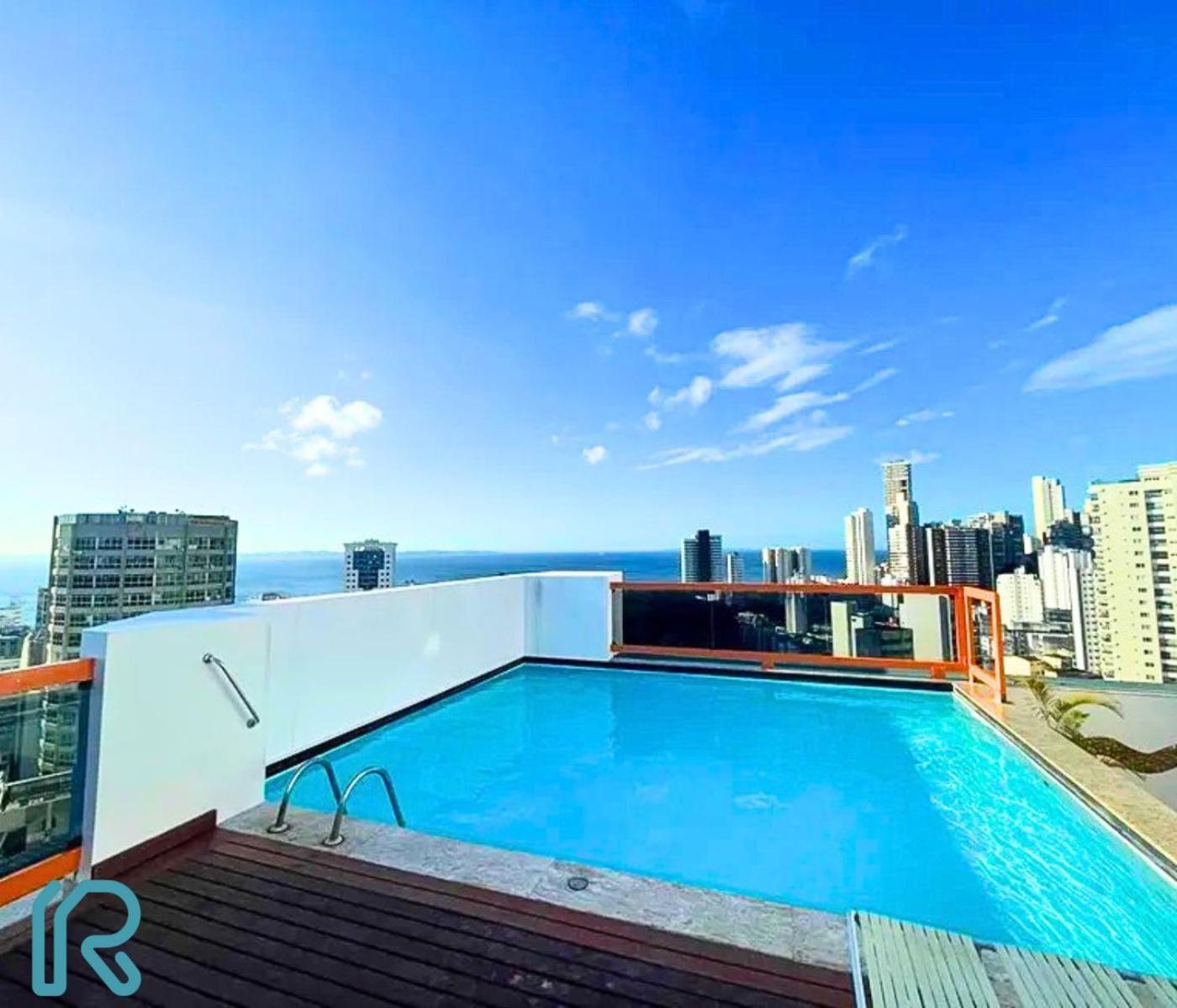Lindo Vista Mar Completo Com Piscina No Rooftop Do Edf, Proximo Ao Porto Da Barra Apartamento *